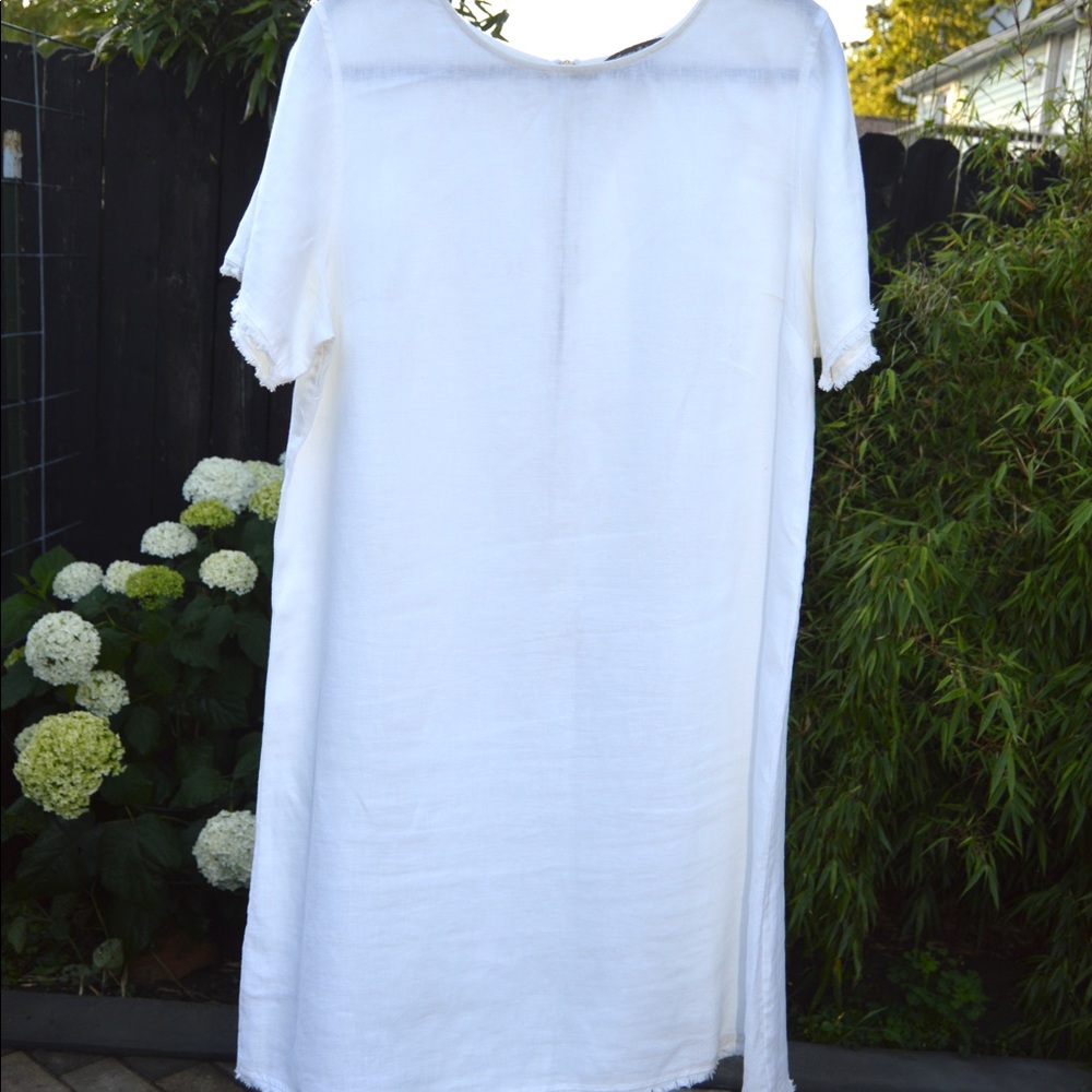 Tommy Bahama linen dress with raw edges. (3)
